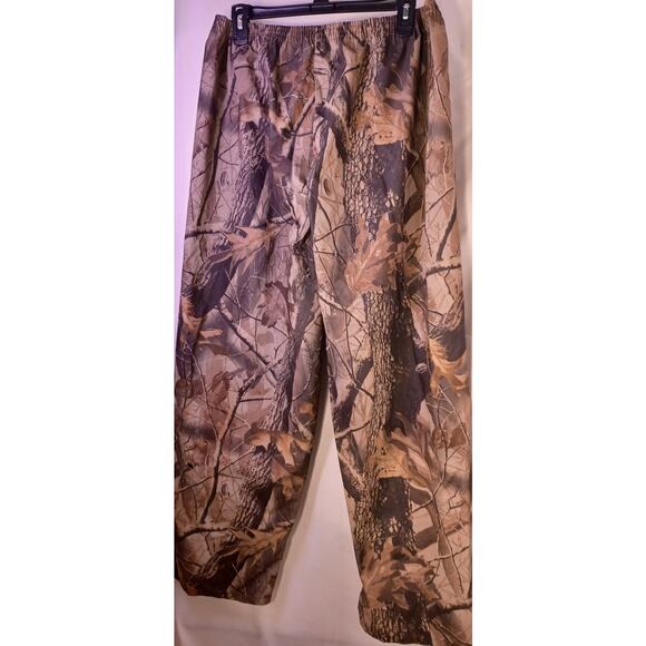 Realtree Hardwoods Mens Size Large Camo Rain Pants Outdoors Hunting Jogger Style - Picture 4 of 7
